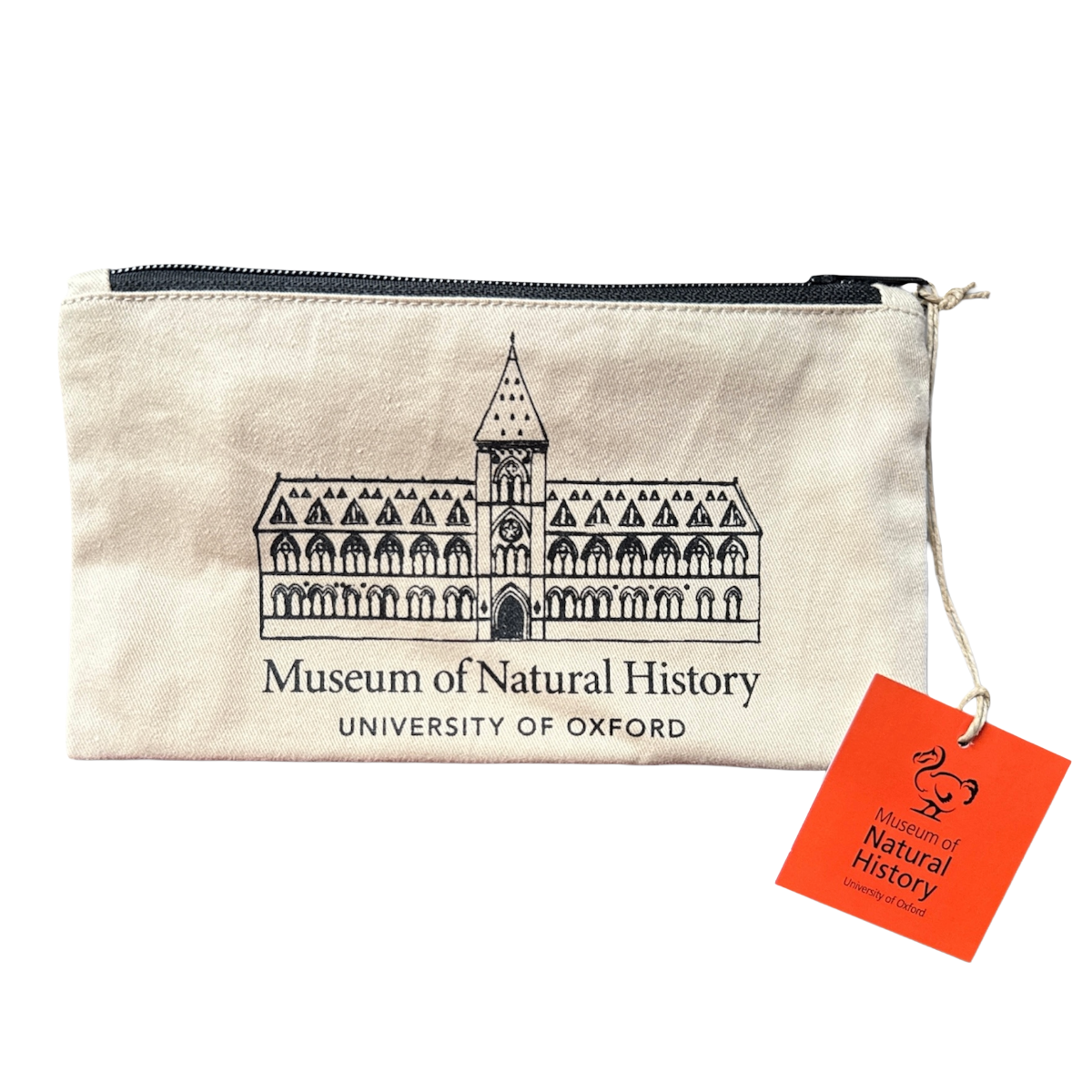 Museum Natural History Building Beige Pencil Case