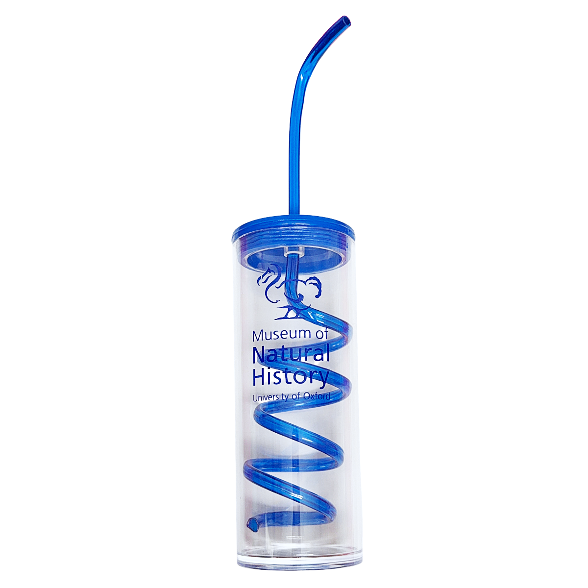 Water bottle with straw